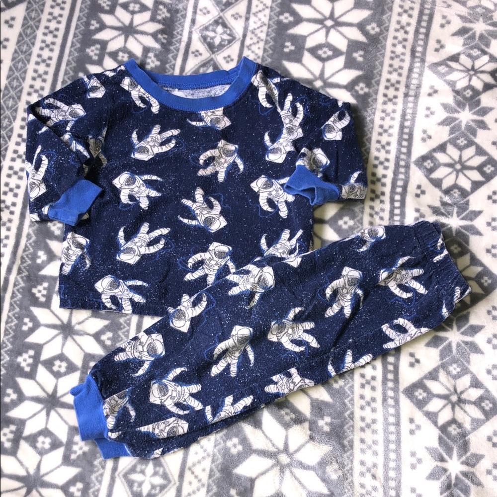 George Navy Blue Kids Astronaut Pajama Set